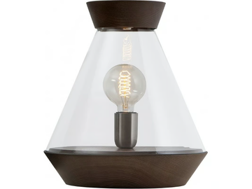 HALO - Wood and glass table lamp by Flam & Luce - view 3